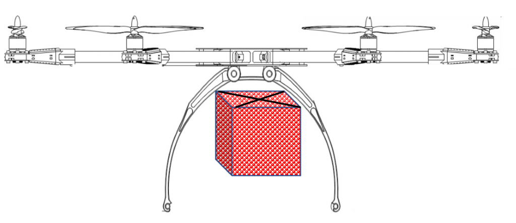detachable food carton drone